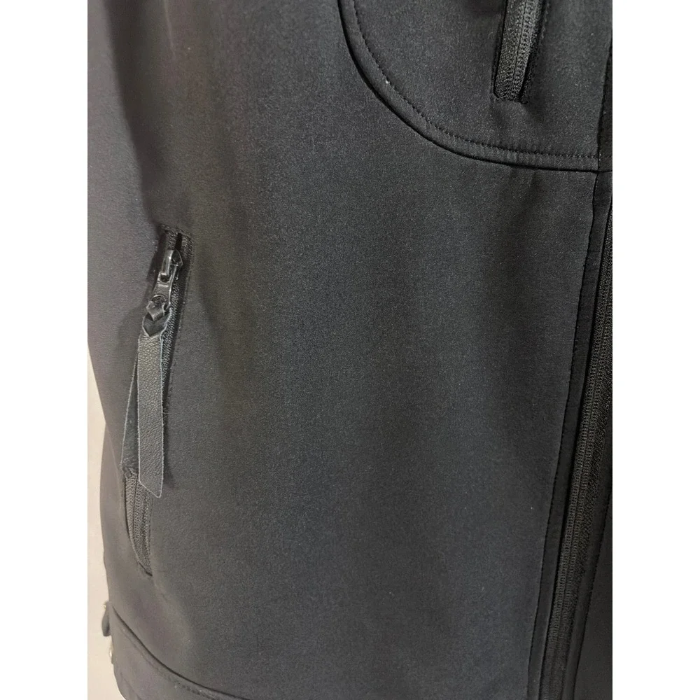 Carroll Original Wear Vest Mens XL Black Excellent 2018 No Bull Barrel Races Zip